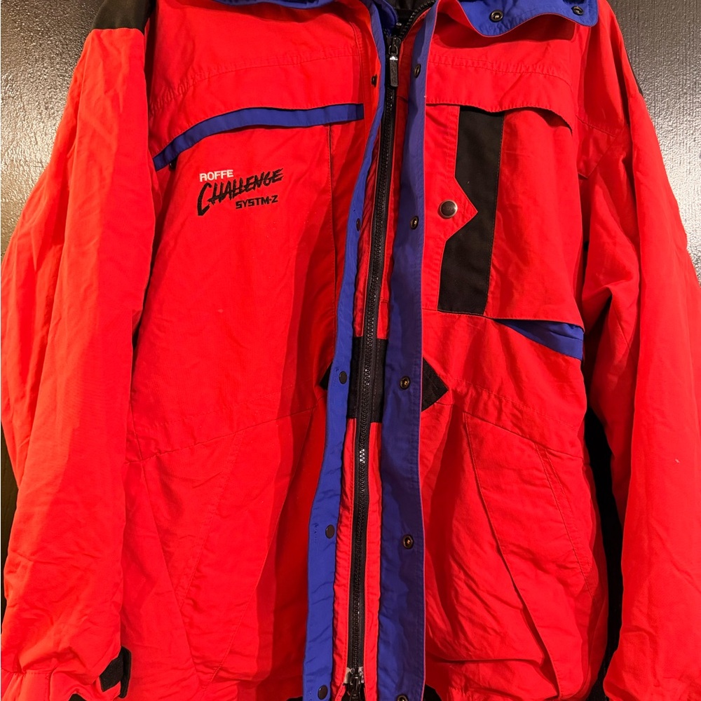 Roffe Challenge System Z Red and Black Men's Ski Jacket
